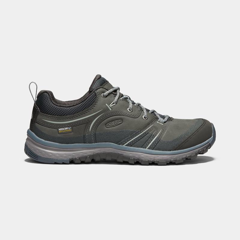 Keen 靴 | キーンテラドラレザーウォータープルーフ 登山 靴 レディース 暗オリーブ | 296805-TXU